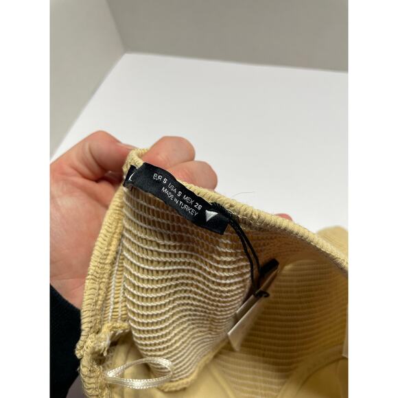 NEW Zara Tube Top Butter Yellow Womens Size Small - Picture 3 of 3